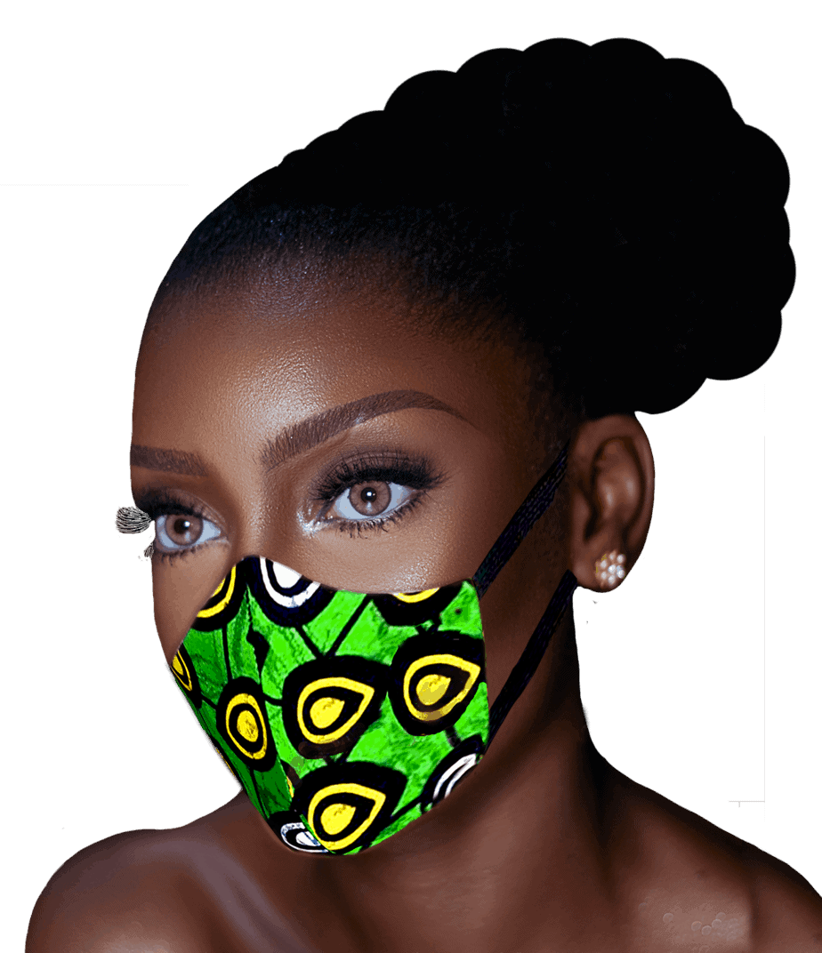 African Fabric Face Masks Pohlaits